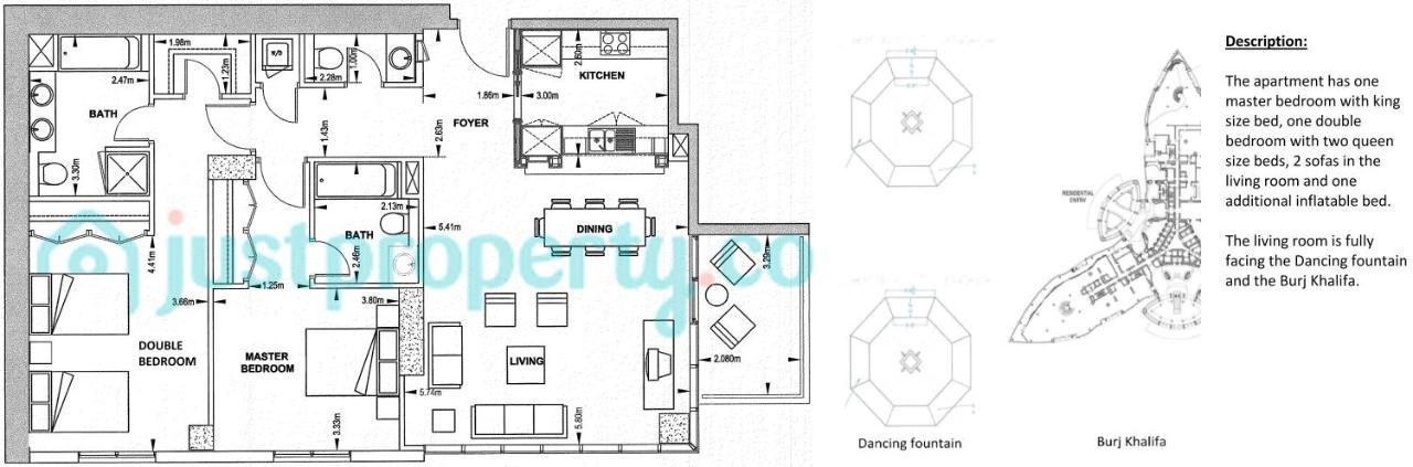 Elite Royal Apartment - Full Burj Khalifa & Fountain View - Pearl Dubai Esterno foto